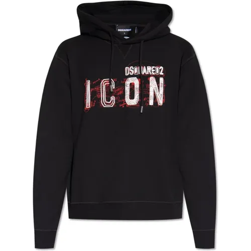 Hoodie with logo , male, Sizes: XL, L, 2XL - Dsquared2 - Modalova