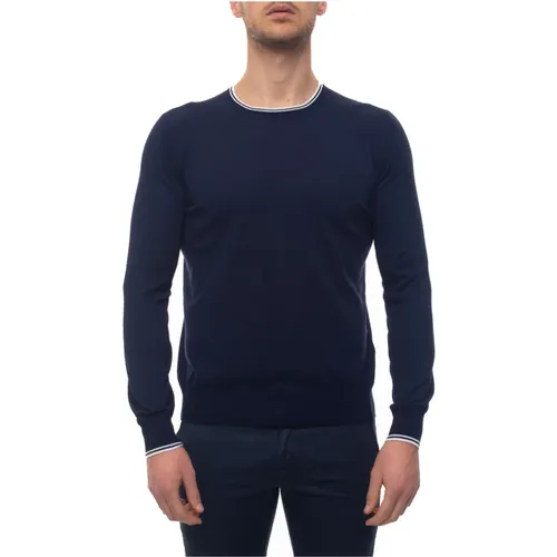 Round-necked pullover , male, Sizes: 2XL, XL, 3XL, L, M - Fay - Modalova