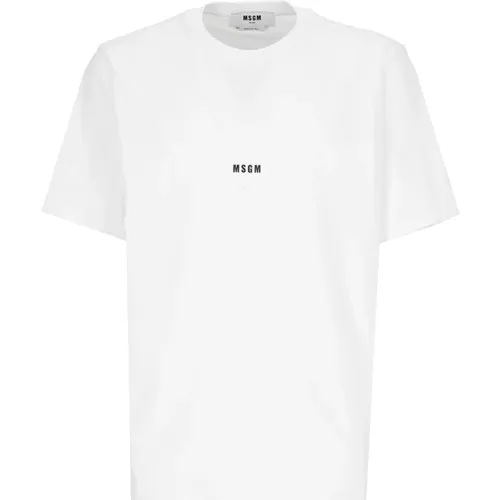 T-Shirts , Herren, Größe: S - MSGM - Modalova