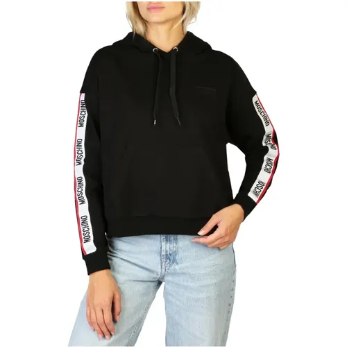 Damen Langarm Baumwollmischung Sweatshirt , Damen, Größe: L - Moschino - Modalova