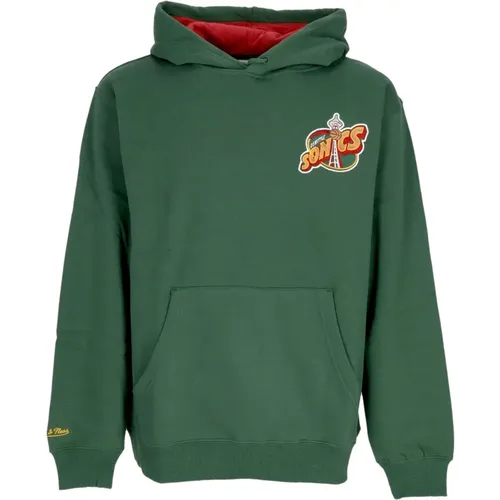 Vintage Logo Hoodie Shawn Kemp , Herren, Größe: M - Mitchell & Ness - Modalova