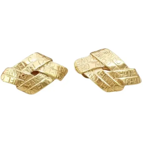 Pre-owned Metal earrings , female, Sizes: ONE SIZE - Chanel Vintage - Modalova