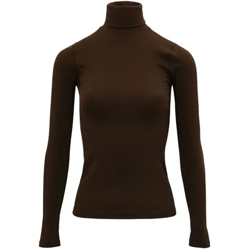 Dunkelbrauner Rollkragenpullover , Damen, Größe: 2XL - Ralph Lauren - Modalova