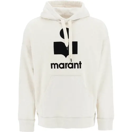 Miley' Flocked Logo Hoodie , Herren, Größe: L - Isabel marant - Modalova