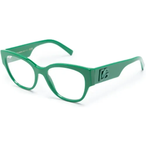 Grüne Optische Brille, Stilvoll und Vielseitig , Damen, Größe: 51 MM - Dolce & Gabbana - Modalova