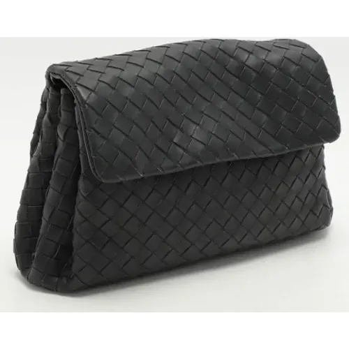 Pre-owned Leather clutches , female, Sizes: ONE SIZE - Bottega Veneta Vintage - Modalova