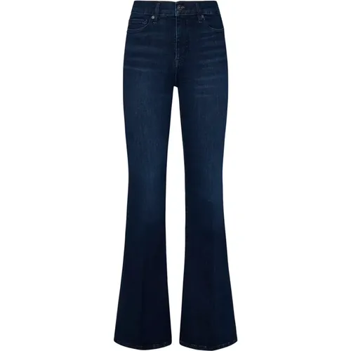 Blaue High-Rise Flare Jeans Frame - Frame - Modalova