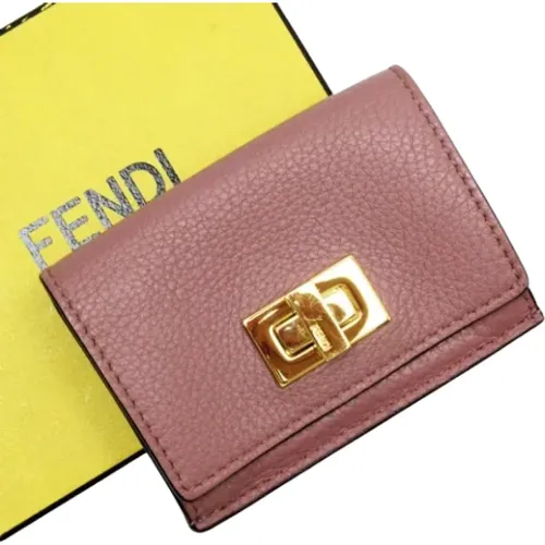 Pre-owned Leder Portemonnaies , Damen, Größe: ONE Size - Fendi Vintage - Modalova