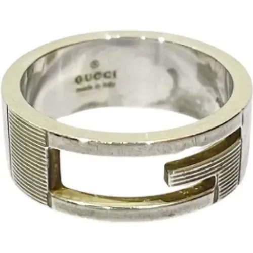 Pre-owned Silver rings , female, Sizes: ONE SIZE - Gucci Vintage - Modalova