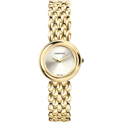 V-Flare Gold Edelstahl Uhr Versace - Versace - Modalova