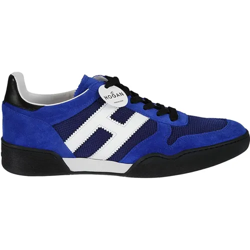 Men's Shoes Sneakers Blu Noos , male, Sizes: 6 UK - Hogan - Modalova
