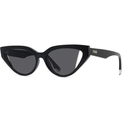 Fe40009I 01A Sunglasses , female, Sizes: 52 MM - Fendi - Modalova