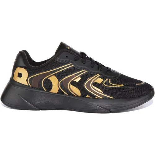 Black Gold Runner Trainers for Men , male, Sizes: 11 UK, 8 UK, 9 UK, 10 UK, 12 UK - Boss - Modalova