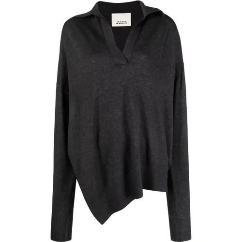 Grauer Giliane Asymmetrischer Pullover , Damen, Größe: 3XS - Isabel marant - Modalova