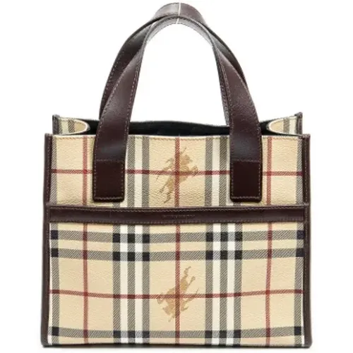 Pre-owned Coated canvas totes , female, Sizes: ONE SIZE - Burberry Vintage - Modalova