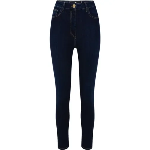 Basic Five Pocket Skinny Jeans , Damen, Größe: W28 - Elisabetta Franchi - Modalova