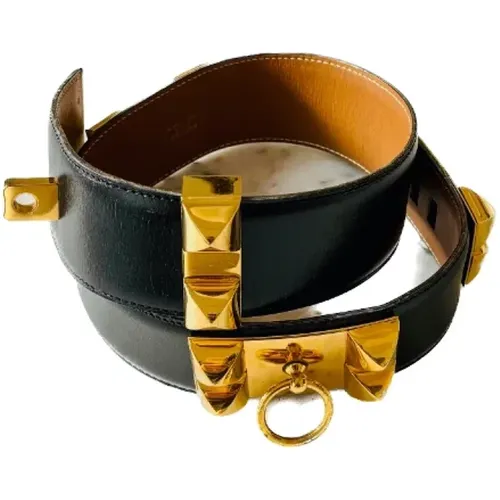 Pre-owned Leather belts , female, Sizes: ONE SIZE - Hermès Vintage - Modalova