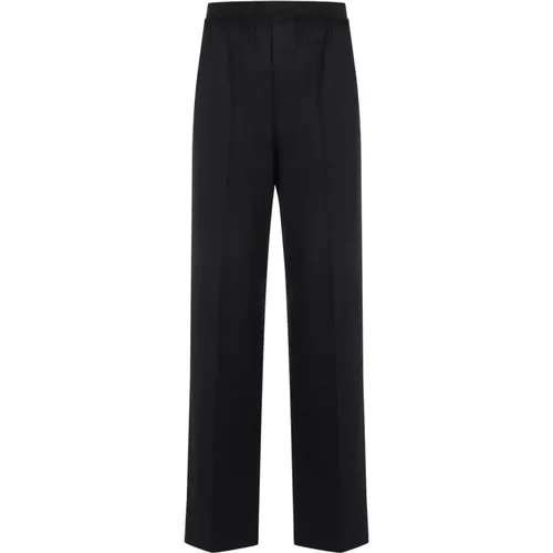 Black Stripe Wool Trousers , female, Sizes: M, XS, S - Bottega Veneta - Modalova