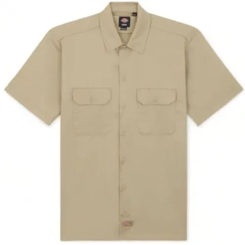 Khaki Arbeits Hemd für Männer , Herren, Größe: XS - Dickies - Modalova