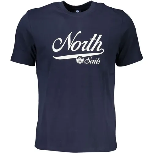 T-Shirt mit Logo-Print , Herren, Größe: M - North Sails - Modalova