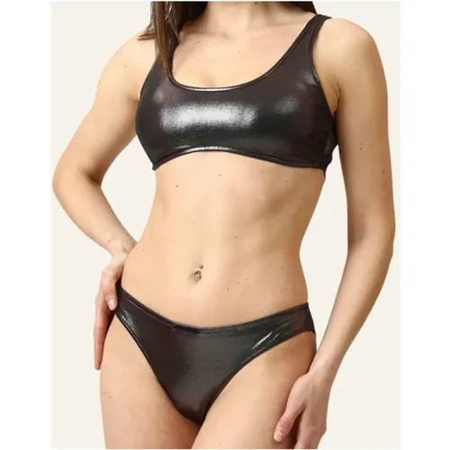 Solid Bandeau Bikini Set , female, Sizes: M - Calvin Klein - Modalova