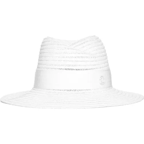 Virginie Hat with Ribbon Embellishment , female, Sizes: M - Maison Michel - Modalova