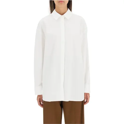 Oversized Cotton Poplin Shirt , Damen, Größe: XS - Loulou Studio - Modalova