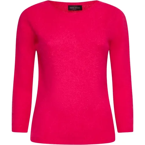 Fuchsia Sweaters for Women , female, Sizes: S, XS - Roberto Collina - Modalova