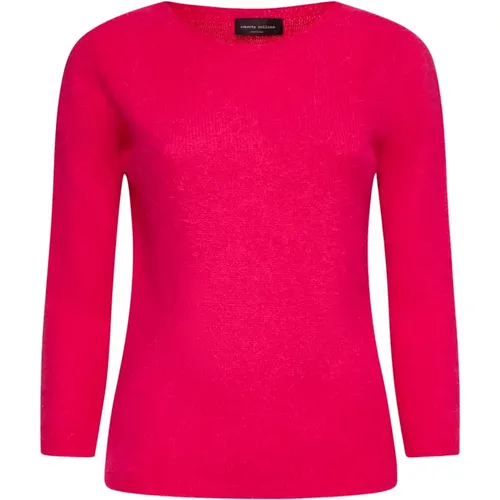 Fuchsia Sweaters for Women , female, Sizes: XS - Roberto Collina - Modalova
