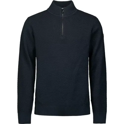 Mélange Half-Zip Pullover Stilvoller Komfort , Herren, Größe: XL - No Excess - Modalova