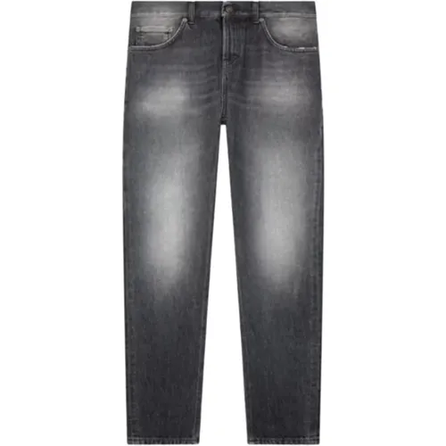 Slim Denim Jeans in Dark Grey , male, Sizes: W31, W35, W30, W32, W36 - Dondup - Modalova