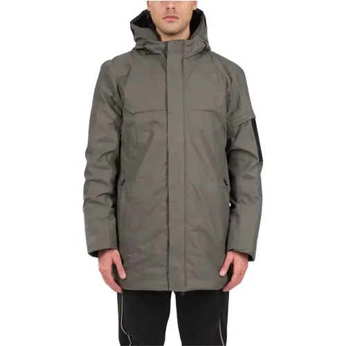 Wasserabweisender Parka mit Kapuze und Taschen , Herren, Größe: XL - Hugo Boss - Modalova