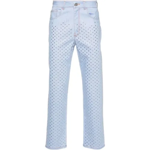 Hellblaue Gewaschene Denim Jeans - Genny - Modalova