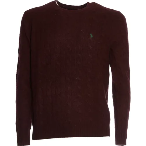 Men's Clothing Knitwear Melange Wine, Forest Green Aw24 , male, Sizes: S, L, M, XL - Ralph Lauren - Modalova