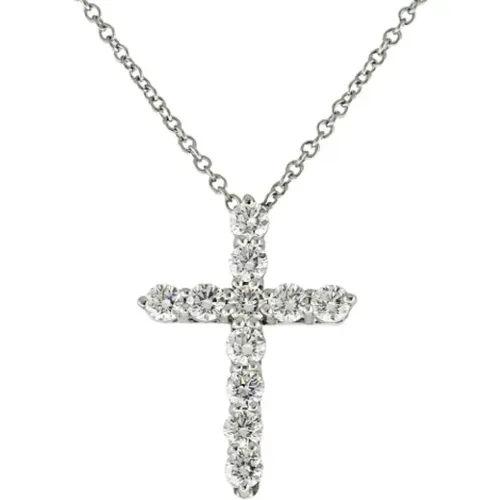 Pre-owned Platinum necklaces , female, Sizes: ONE SIZE - Tiffany & Co. Pre-owned - Modalova