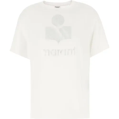 Lässiges Baumwoll T-Shirt , Damen, Größe: L - Isabel Marant Étoile - Modalova