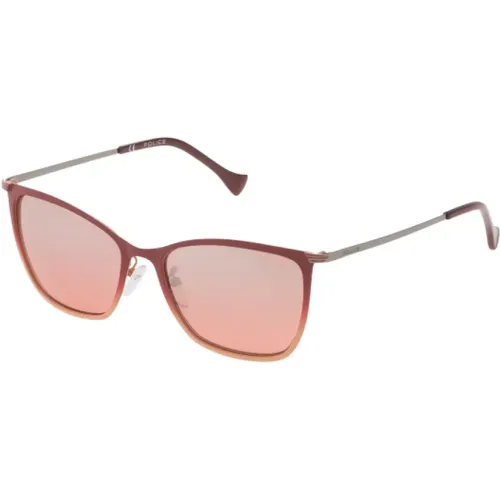 Stilvolle Metall Sonnenbrille für Frauen - Police - Modalova