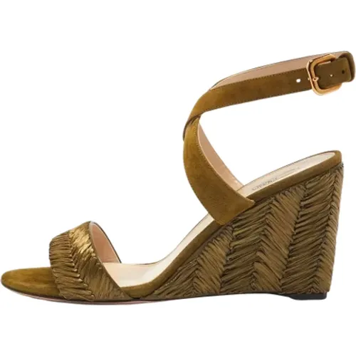 Pre-owned Raffia sandals , female, Sizes: 8 UK - Prada Vintage - Modalova