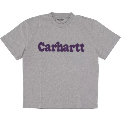 Bubble Tee Grau Heather/Cassis - Carhartt WIP - Modalova