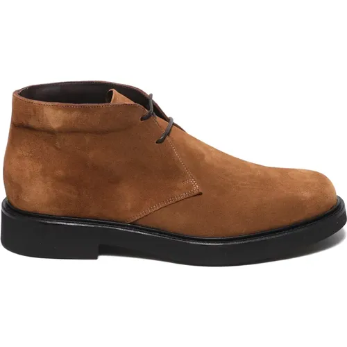 Suede Ankle Boots , male, Sizes: 8 UK, 7 UK, 10 UK, 11 UK, 9 UK - Rossano Bisconti - Modalova