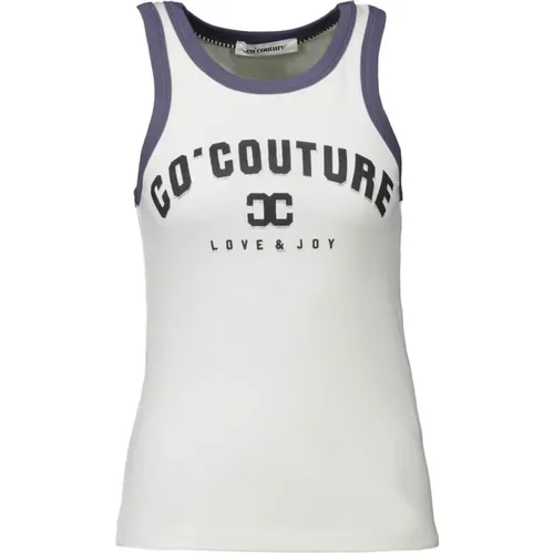 Edge Tank Top with Love and Joy , female, Sizes: L, S, M, XL, XS - Co'Couture - Modalova