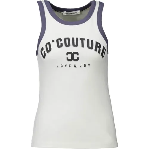 Edge Tank Top with Love and Joy , female, Sizes: S, M - Co'Couture - Modalova