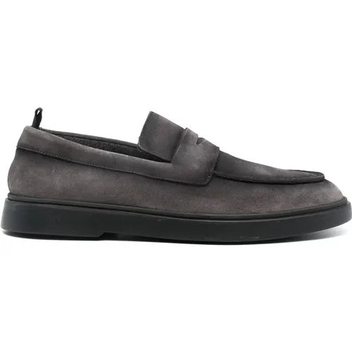 Suede Loafers with Rubber Sole , male, Sizes: 11 UK, 10 UK - Officine Creative - Modalova