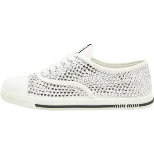 Pre-owned Canvas sneakers - Miu Miu Pre-owned - Modalova