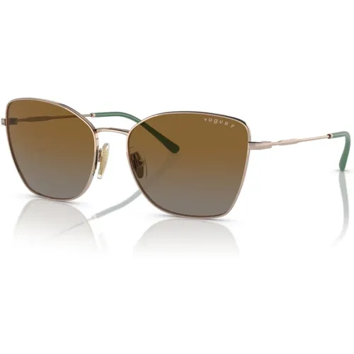 Light Brown/Brown Shaded Sunglasses - Vogue - Modalova