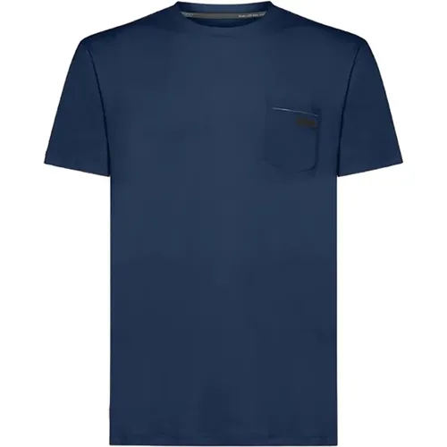 Monochrome Jersey T-Shirt mit Surflex® Tasche , Herren, Größe: L - RRD - Modalova