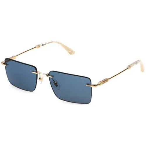 Rose Gold Blue Sunglasses , male, Sizes: 57 MM - Police - Modalova