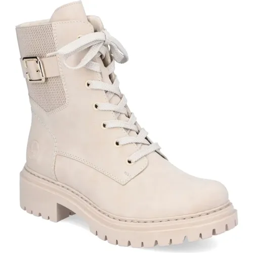 Casual Closed Booties , female, Sizes: 7 UK, 5 UK, 3 UK, 8 UK, 4 UK, 6 UK - Rieker - Modalova