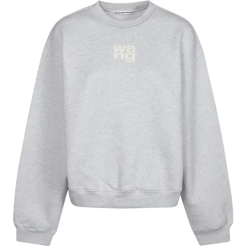 Logo Terry Sweatshirt , Damen, Größe: M - T by Alexander Wang - Modalova