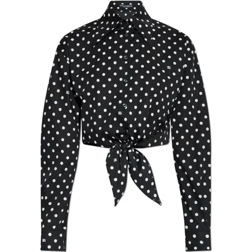 Shirt mit Polka Dot Muster - Dolce & Gabbana - Modalova